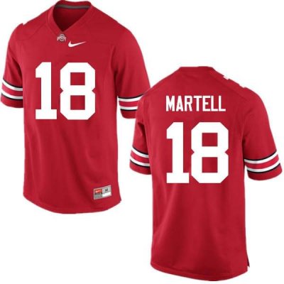 Men's Ohio State Buckeyes #18 Tate Martell Red Nike NCAA College Football Jersey Supply CSE1744KW